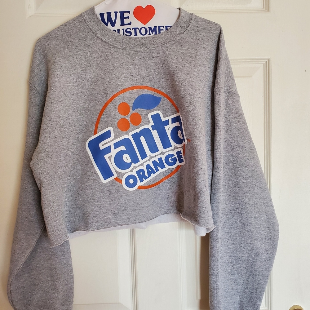Fanta Orange cropped sweatshirt